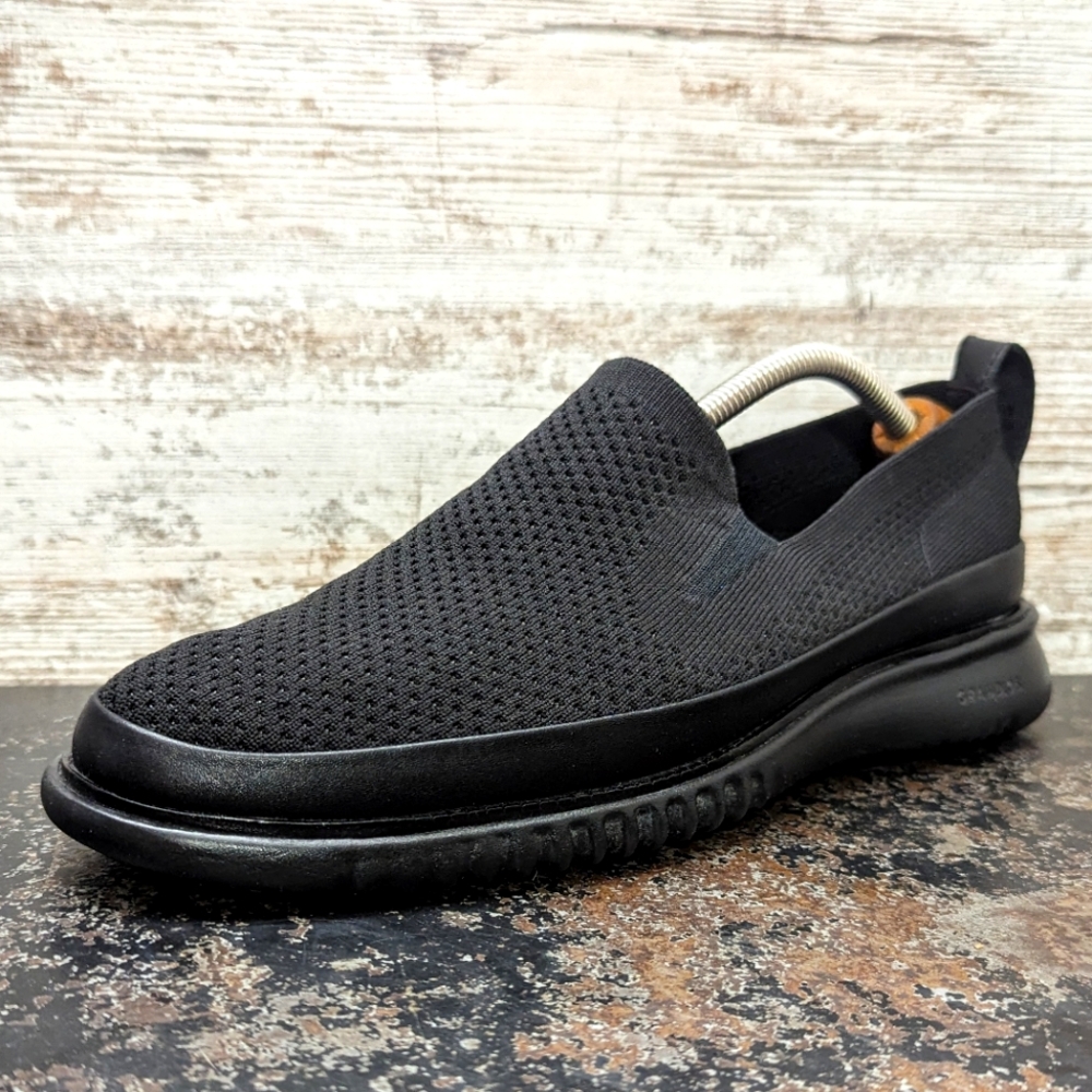 Cole Haan 2.ZERØGRAND Slip-On Loafers Shoes Sz 9.5 Used Black Mesh C29645